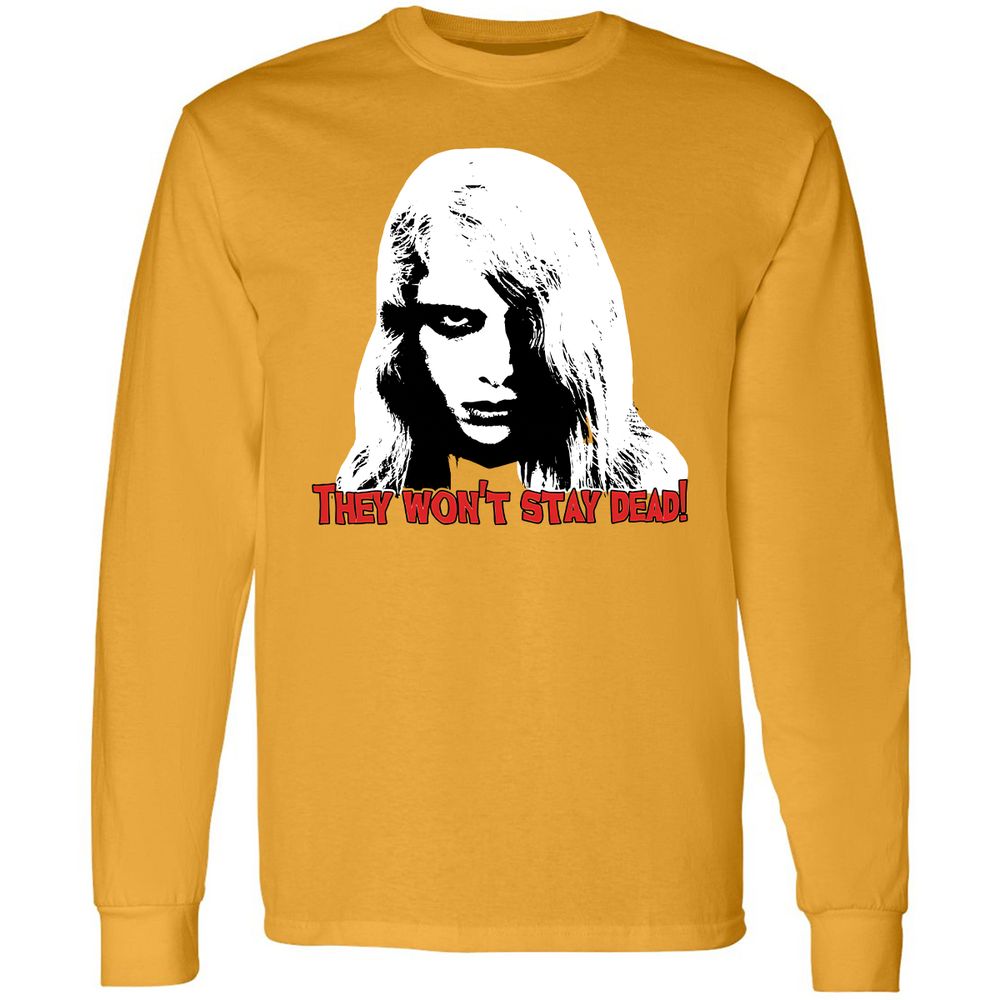 Long Sleeve T-Shirt - VHJGNMR8 - Gold - 9