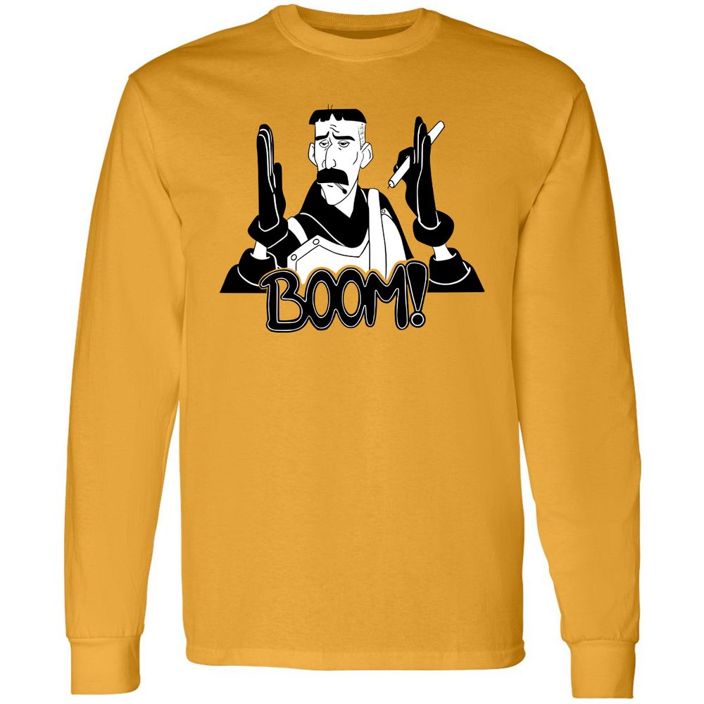 Long Sleeve T-Shirt - DM89XFUB - Gold - 9