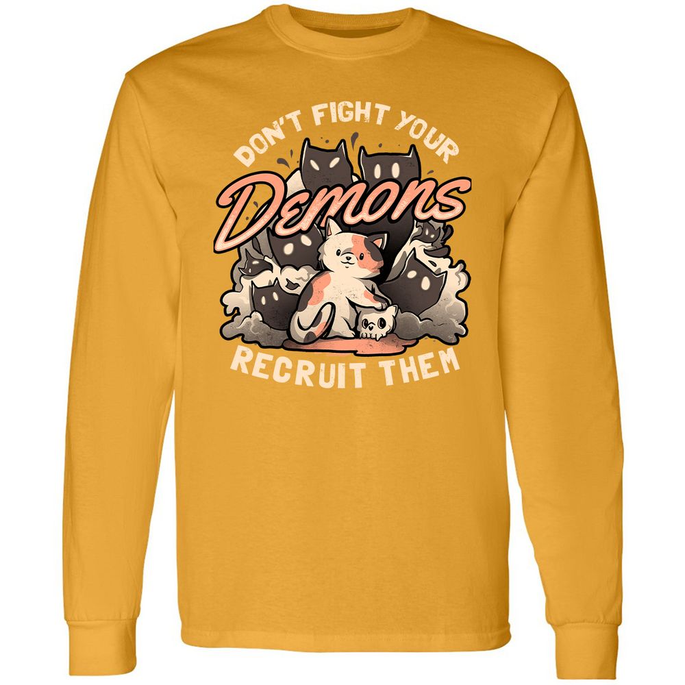 Long Sleeve T-Shirt - CJQBHRT6 - Gold - 9