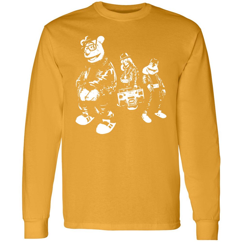 Long Sleeve T-Shirt - WFJQ81JY - Gold - 9