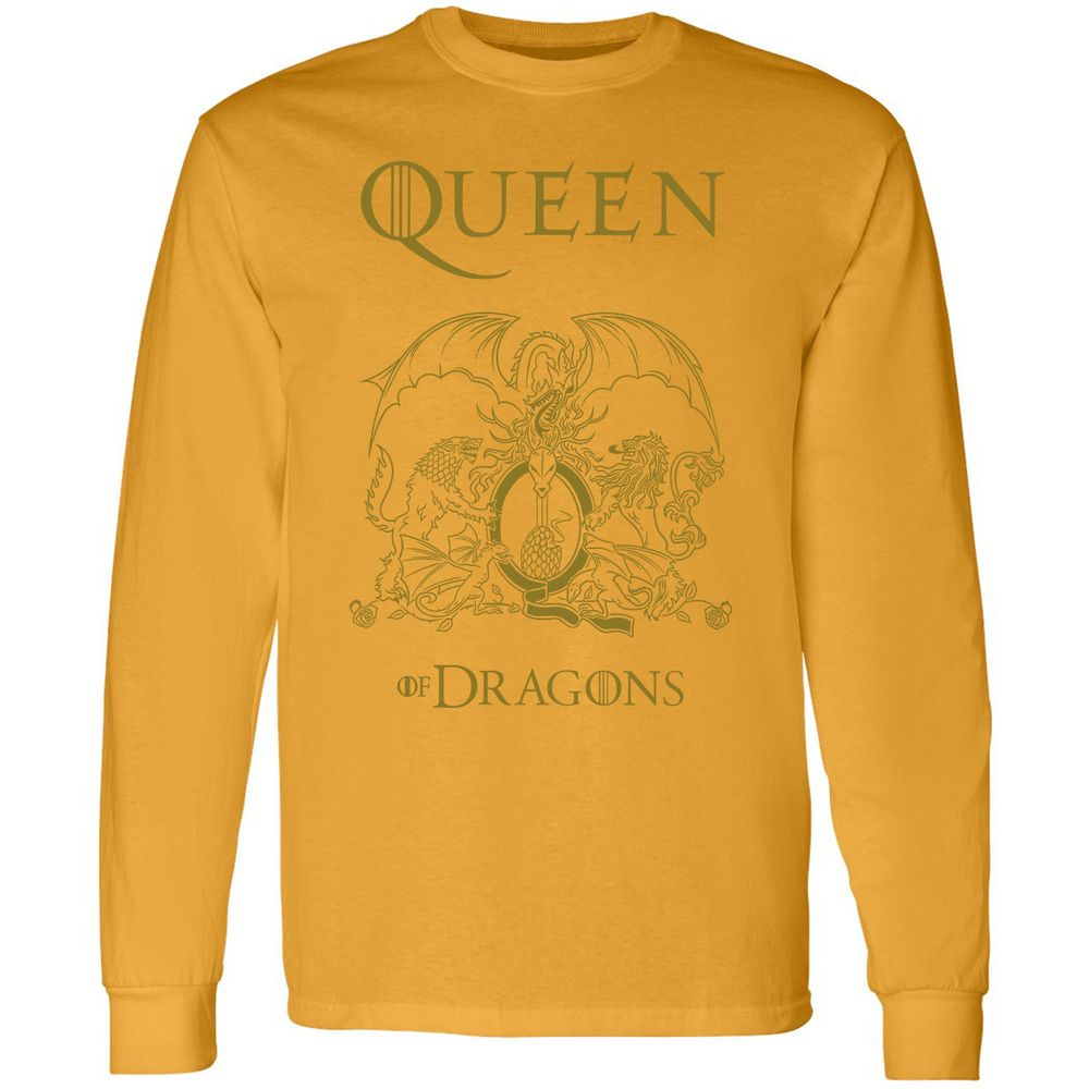 Long Sleeve T-Shirt - X7EVZKPT - Gold - 9