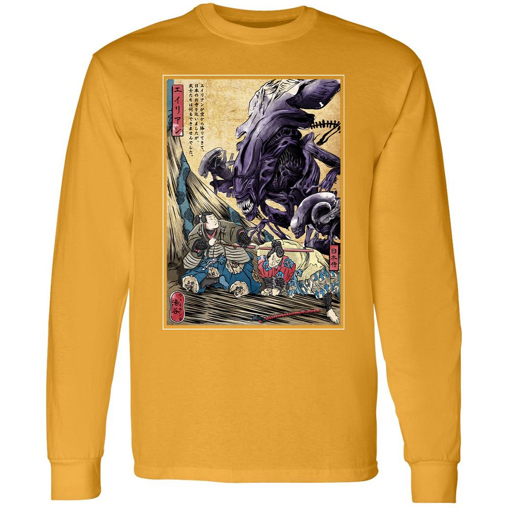 Long Sleeve T-Shirt - XKRFGHRR - Gold - 9