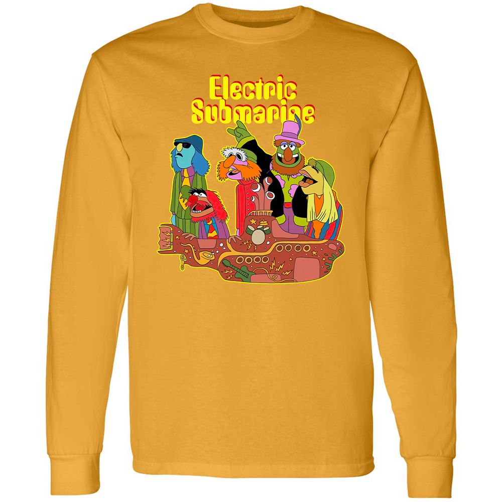 Long Sleeve T-Shirt - ATH94HUB - Gold - 9