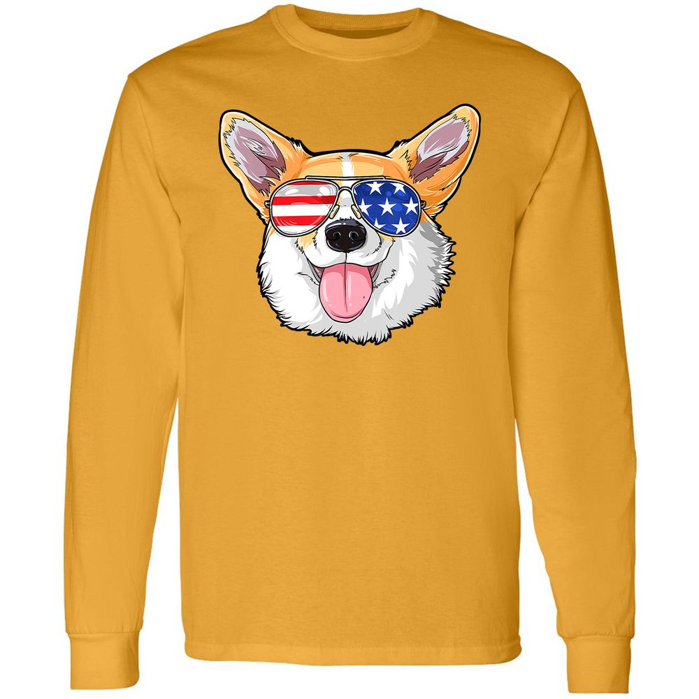 Long Sleeve T-Shirt - KGDN4CUG - Gold - 9