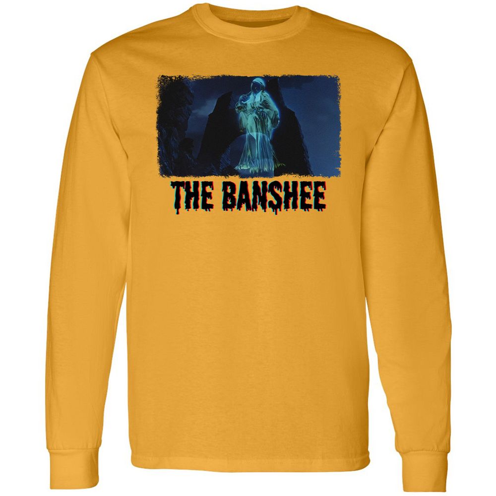 Long Sleeve T-Shirt - QYQZNLNL - Gold - 9