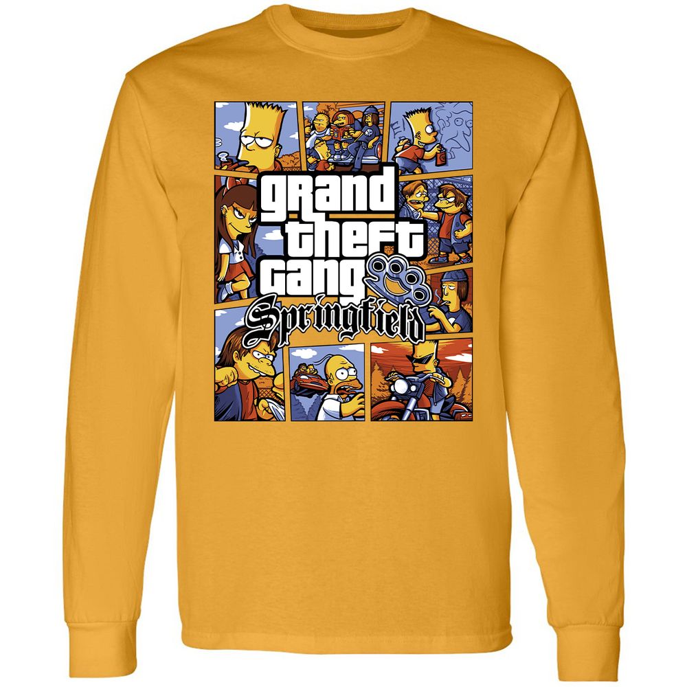 Long Sleeve T-Shirt - CAPK1WB9 - Gold - 9