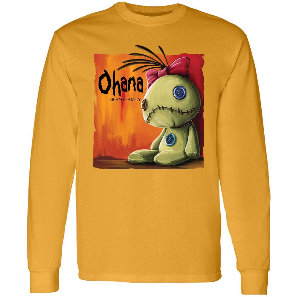 Long Sleeve T-Shirt - J7UUGSV3 - Gold - 9