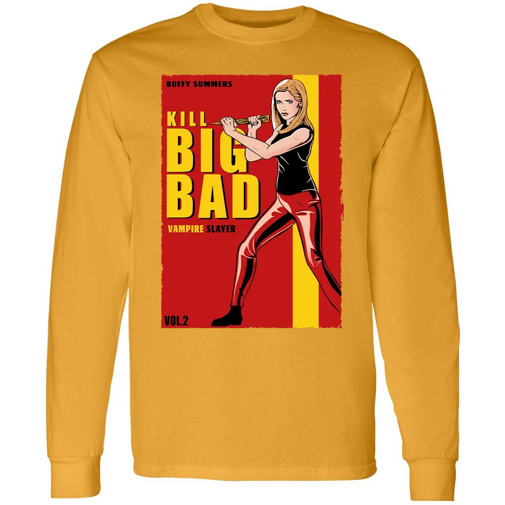 Long Sleeve T-Shirt - CSUPB9DF - Gold - 9