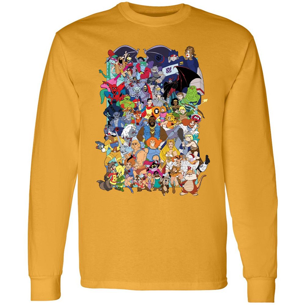 Long Sleeve T-Shirt - NL8B7XJM - Gold - 9