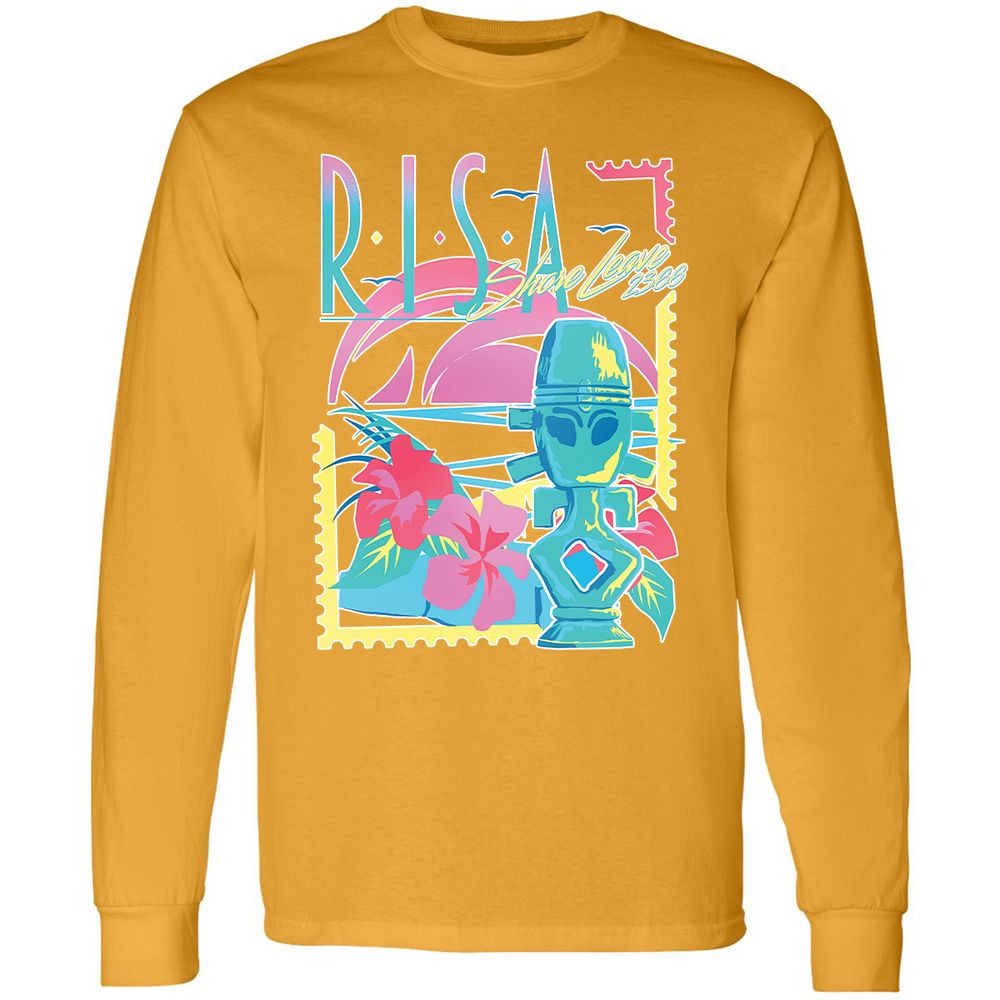 Long Sleeve T-Shirt - 7A6SMA9F - Gold - 9