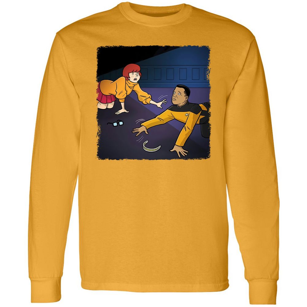 Long Sleeve T-Shirt - QZPGL7PL - Gold - 9