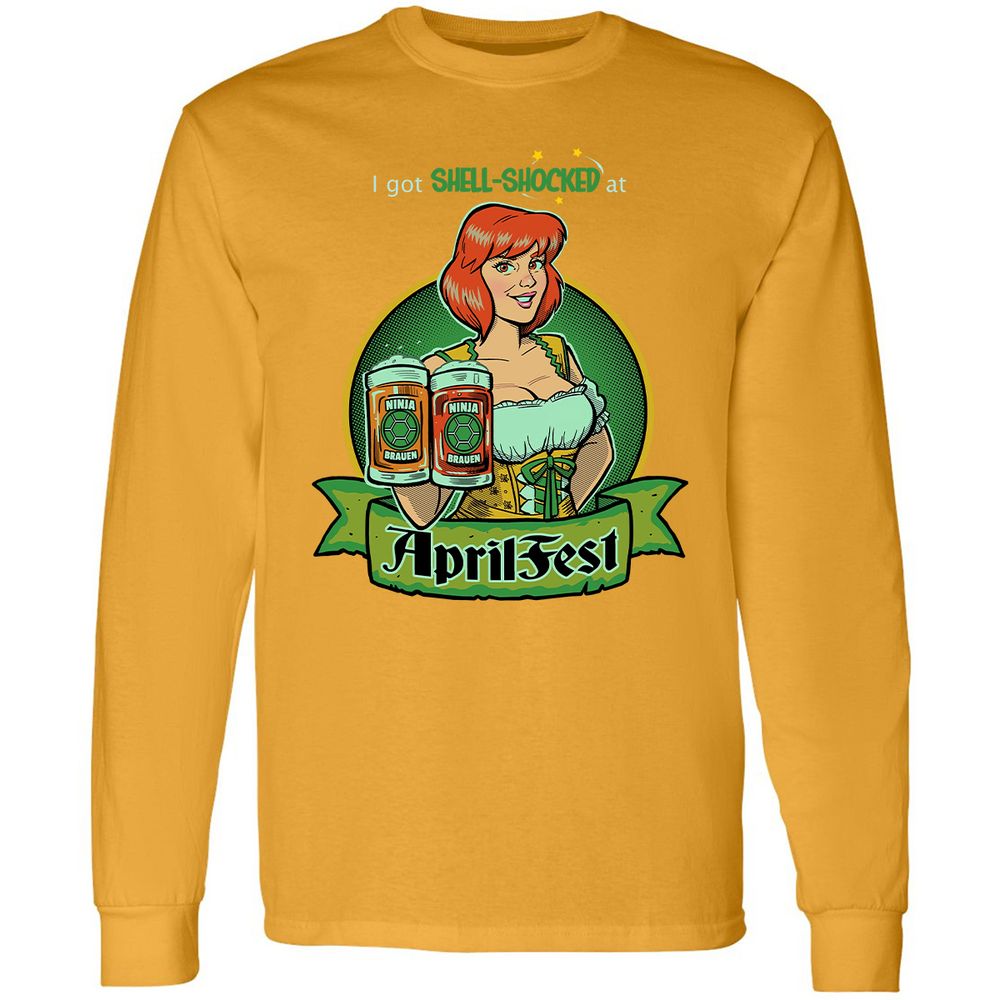 Long Sleeve T-Shirt - WUWKKF2B - Gold - 9