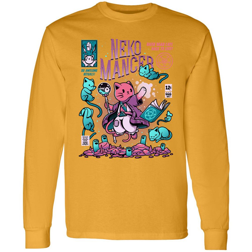 Long Sleeve T-Shirt - 3DZR2M9G - Gold - 9