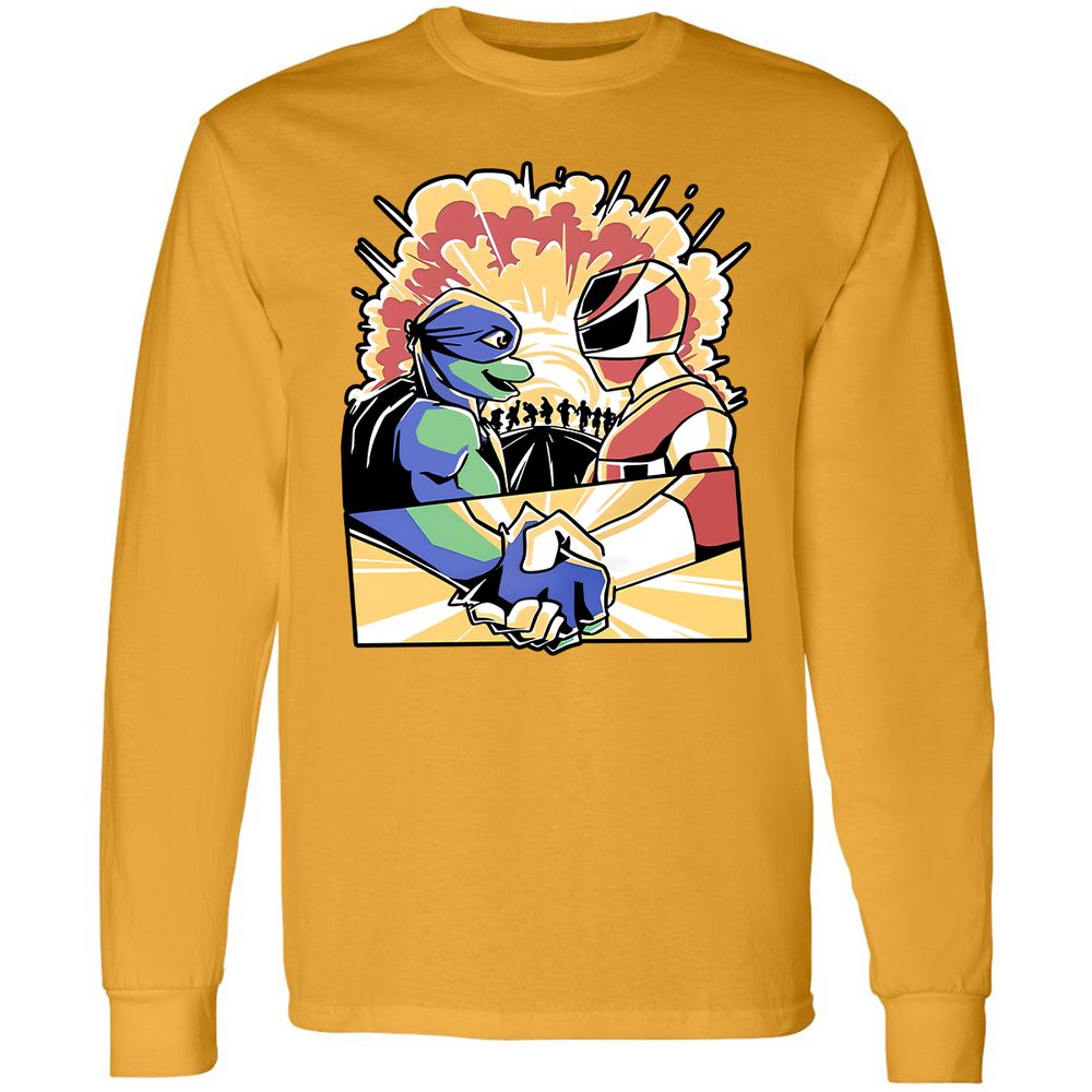 Long Sleeve T-Shirt - QM3DBSD3 - Gold - 9