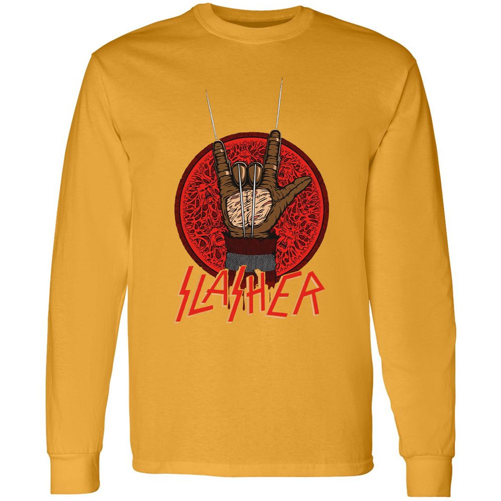 Long Sleeve T-Shirt - 74NDZVBX - Gold - 9