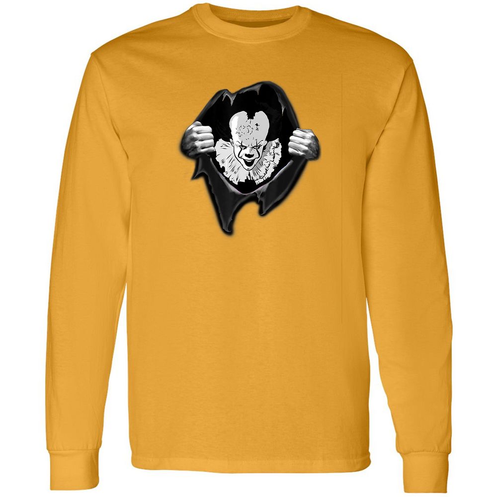 Long Sleeve T-Shirt - GQSXEAGN - Gold - 9