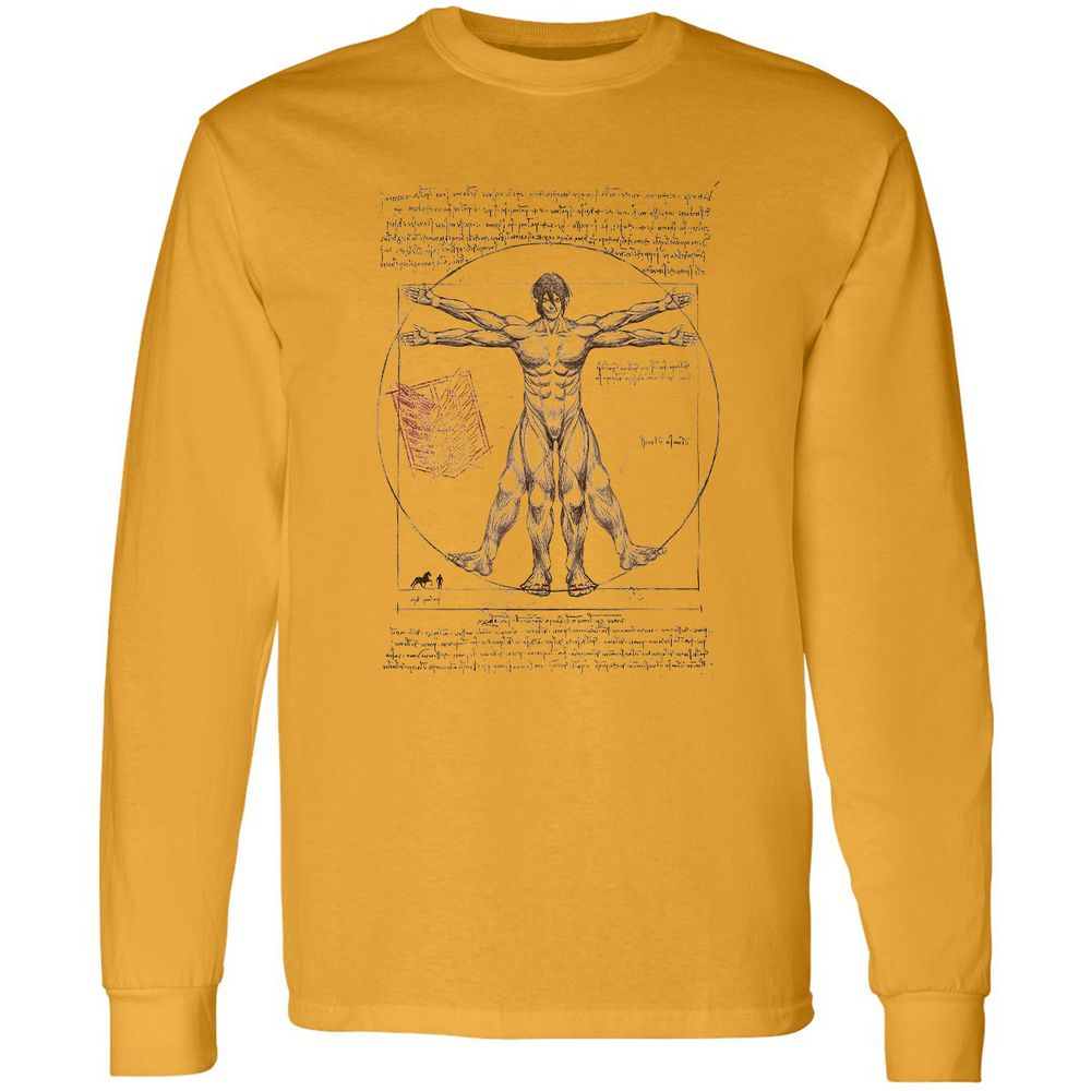 Long Sleeve T-Shirt - KFMUD5YX - Gold - 9