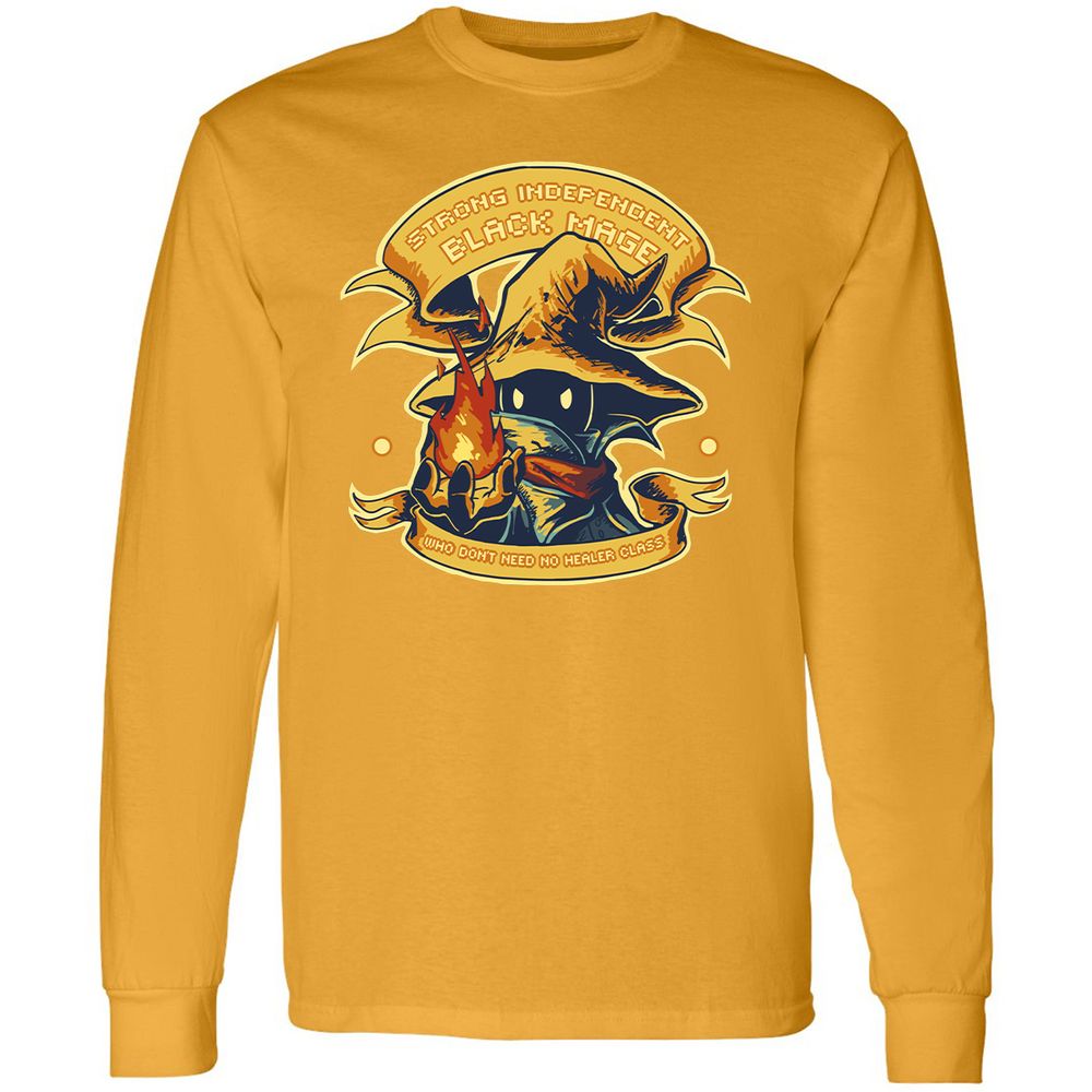 Long Sleeve T-Shirt - NKD4MWUM - Gold - 9