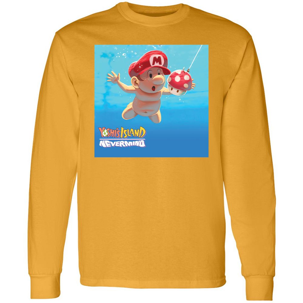 Long Sleeve T-Shirt - AZSKKE81 - Gold - 9
