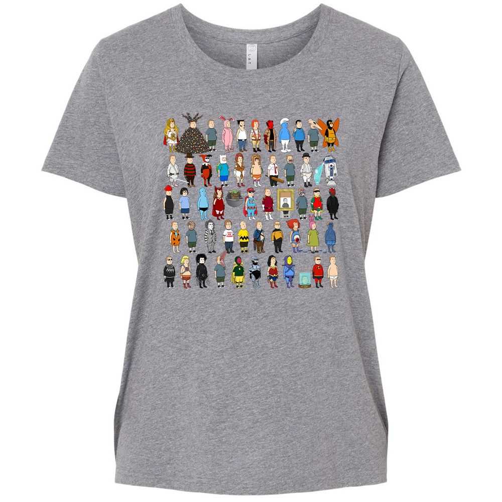 Ladies Curvy Jersey - JSDJCHQP - Granite Heather - 9