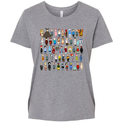 Ladies Curvy Jersey - JSDJCHQP - Granite Heather - 9