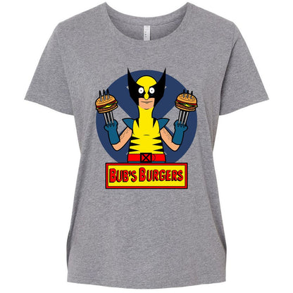 Ladies Curvy Jersey - 55375HVQ - Granite Heather - 9