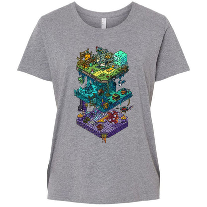 Ladies Curvy Jersey - AAHEV4QY - Granite Heather - 9