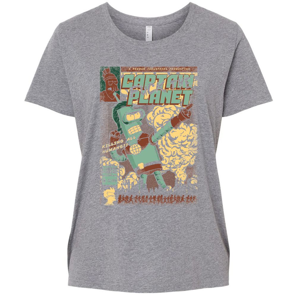 Ladies Curvy Jersey - D3Q9KE72 - Granite Heather - 9