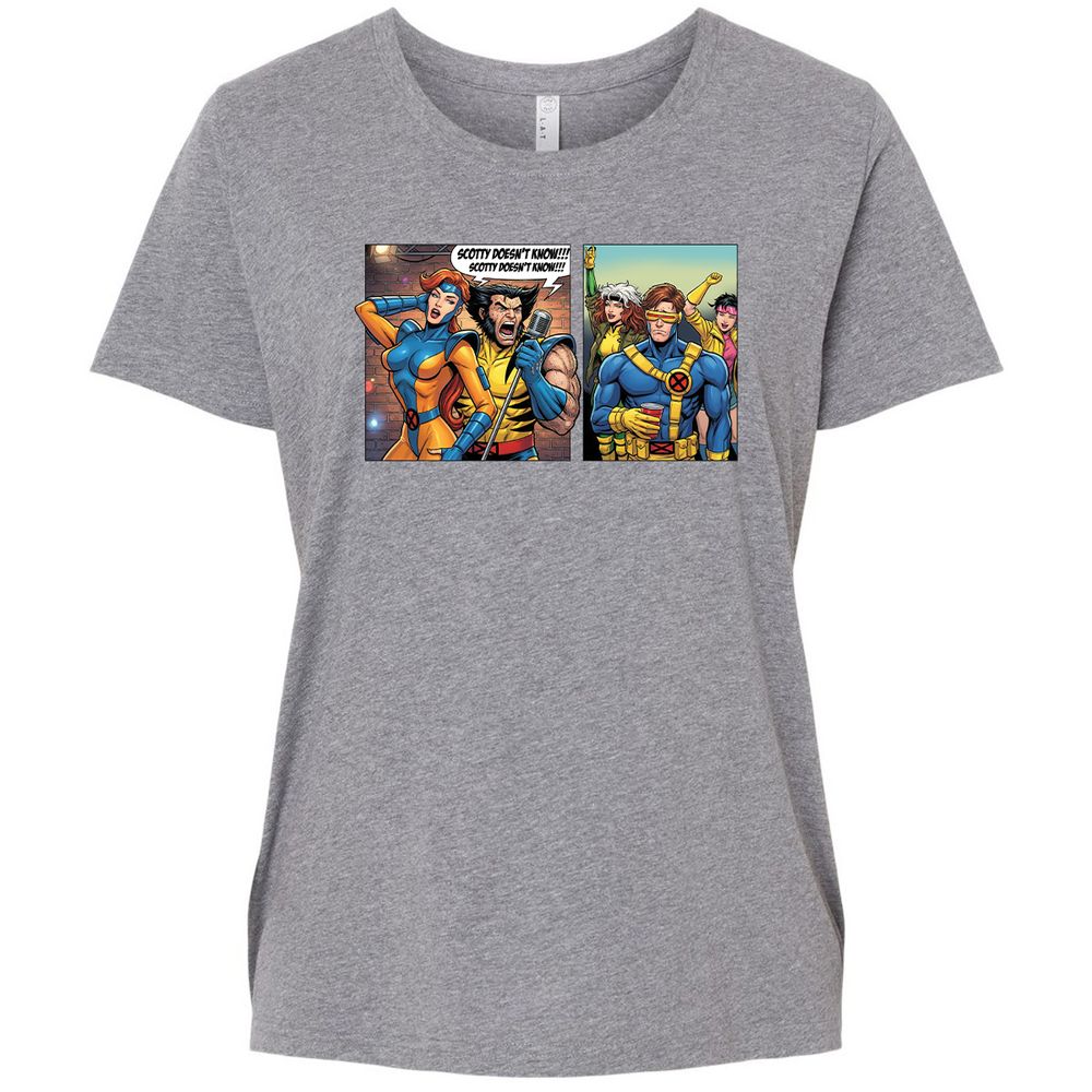 Ladies Curvy Jersey - UWR2K8XZ - Granite Heather - 9