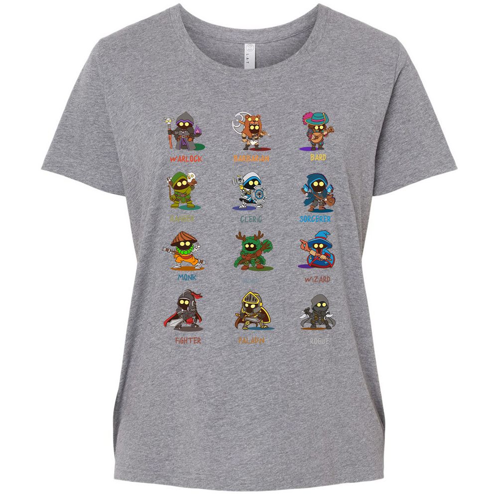 Ladies Curvy Jersey - PZMY6H8Q - Granite Heather - 9