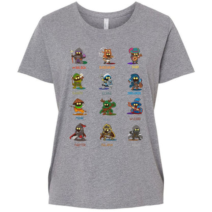 Ladies Curvy Jersey - PZMY6H8Q - Granite Heather - 9