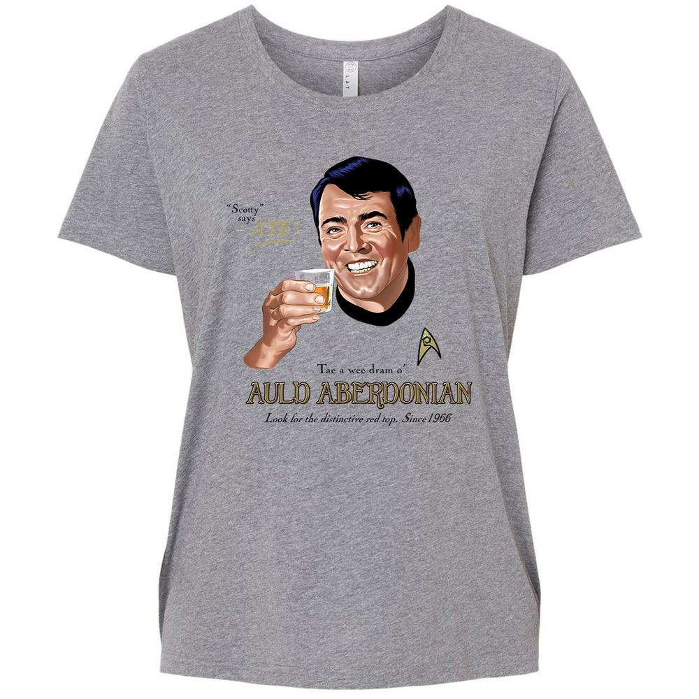 Ladies Curvy Jersey - 5VD5PKUR - Granite Heather - 9