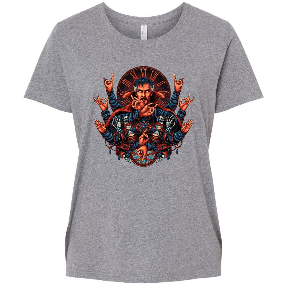 Ladies Curvy Jersey - ABQJ4VFD - Granite Heather - 9