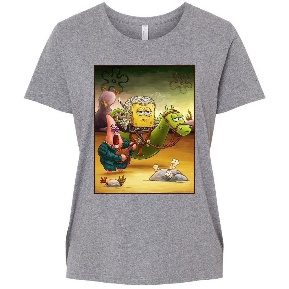 Ladies Curvy Jersey - N1832XWP - Granite Heather - 9