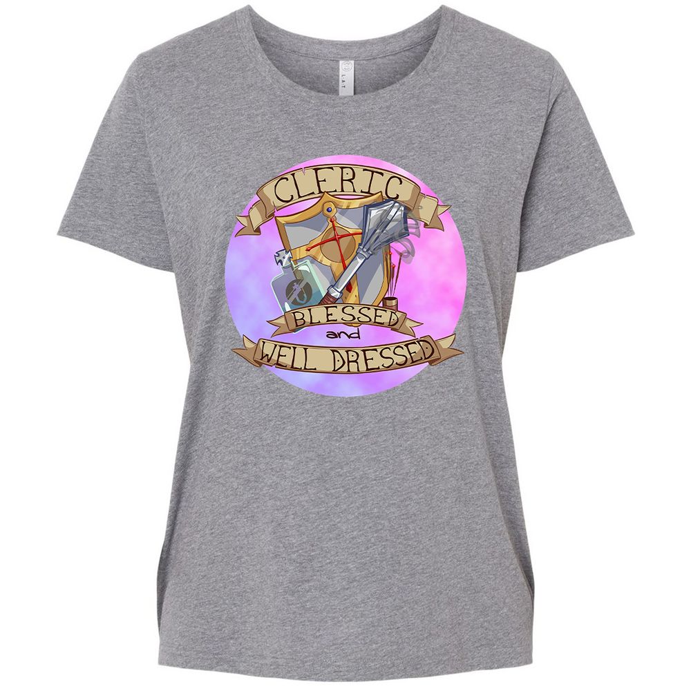 Ladies Curvy Jersey - LMTM3CBY - Granite Heather - 9