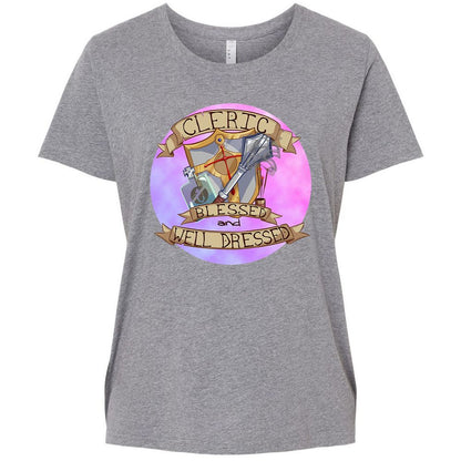 Ladies Curvy Jersey - LMTM3CBY - Granite Heather - 9