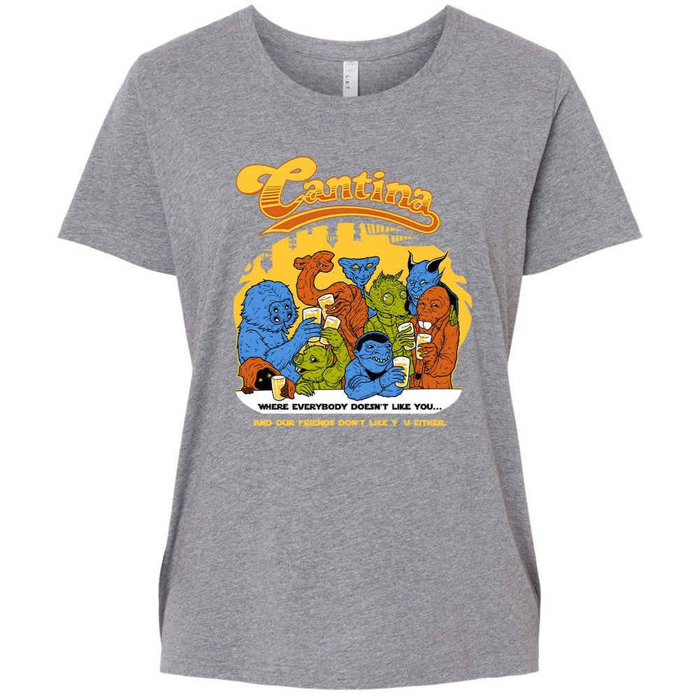 Ladies Curvy Jersey - F8S335QM - Granite Heather - 9