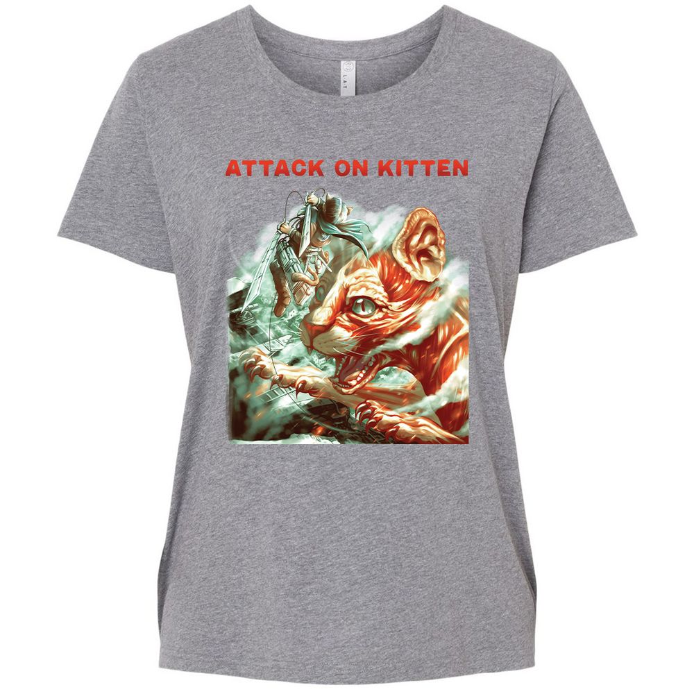 Ladies Curvy Jersey - 98F14LWH - Granite Heather - 9