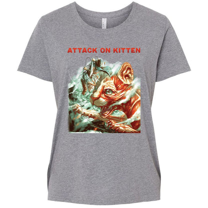 Ladies Curvy Jersey - 98F14LWH - Granite Heather - 9