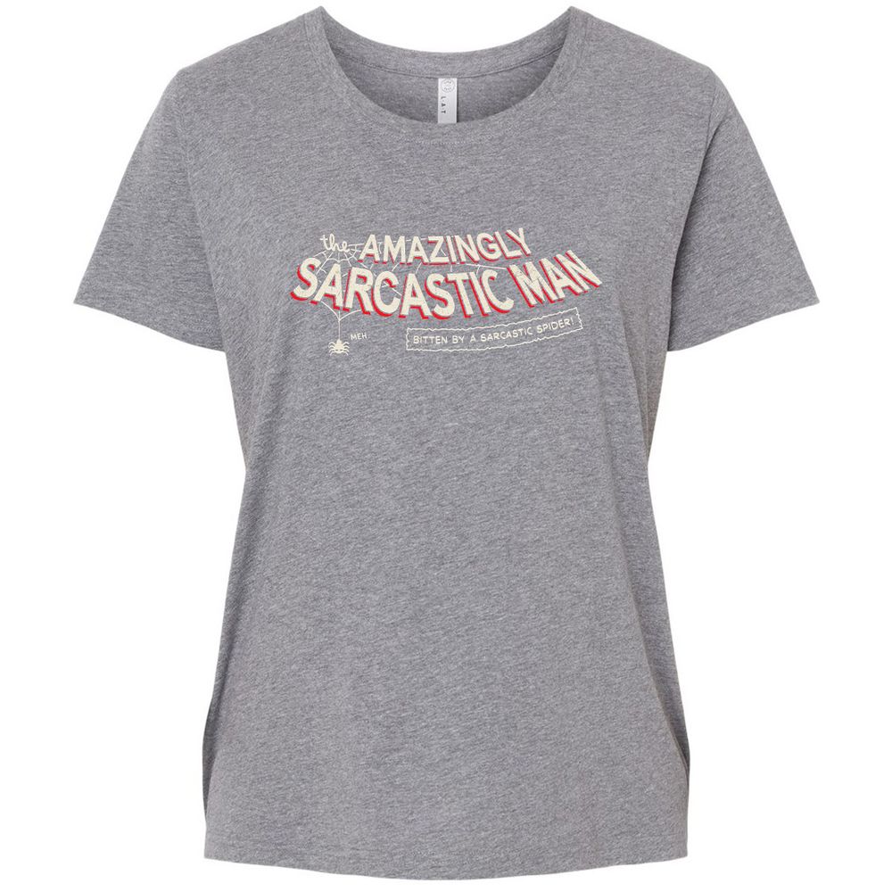 Ladies Curvy Jersey - JU29VSF6 - Granite Heather - 9