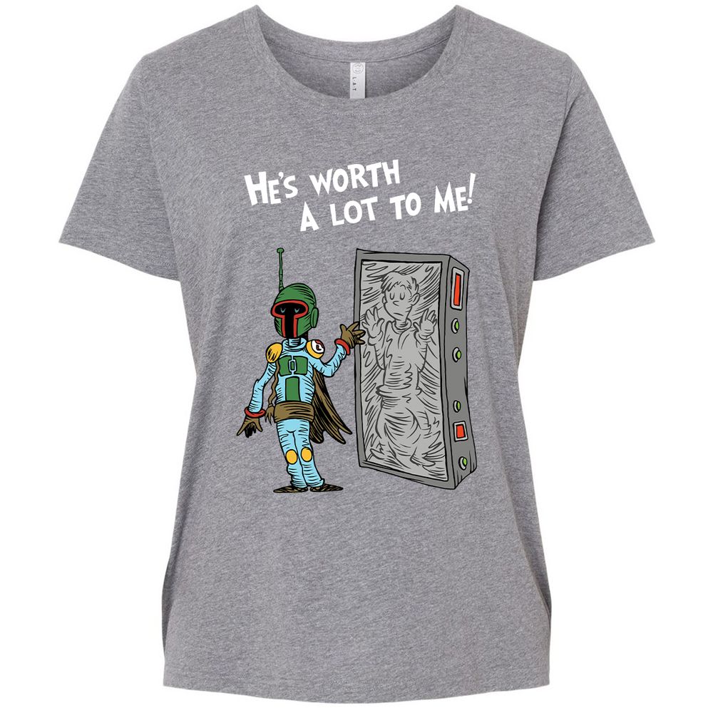 Ladies Curvy Jersey - C4XWEPAL - Granite Heather - 9