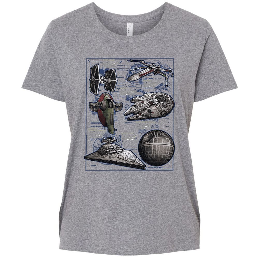 Ladies Curvy Jersey - 1MZXUVBV - Granite Heather - 9