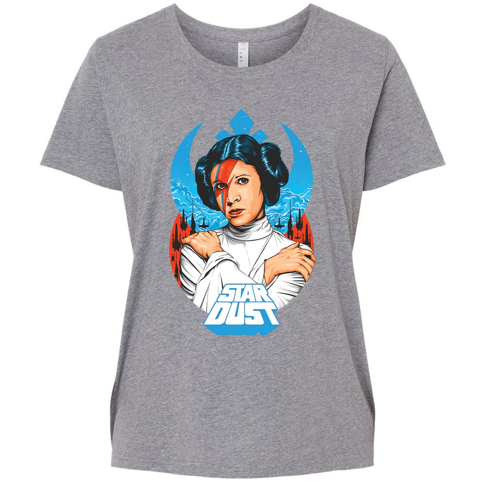 Ladies Curvy Jersey - 67YQMU5F - Granite Heather - 9