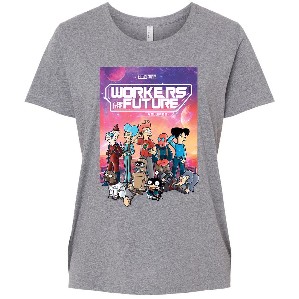 Ladies Curvy Jersey - VLX67FNA - Granite Heather - 9