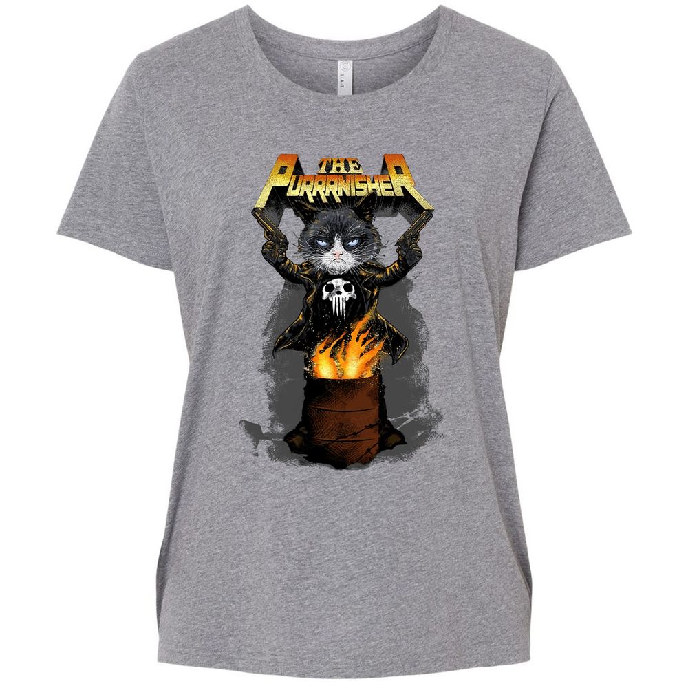 Ladies Curvy Jersey - T8YV5QEQ - Granite Heather - 9