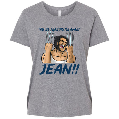 Ladies Curvy Jersey - YBV5D8DJ - Granite Heather - 9