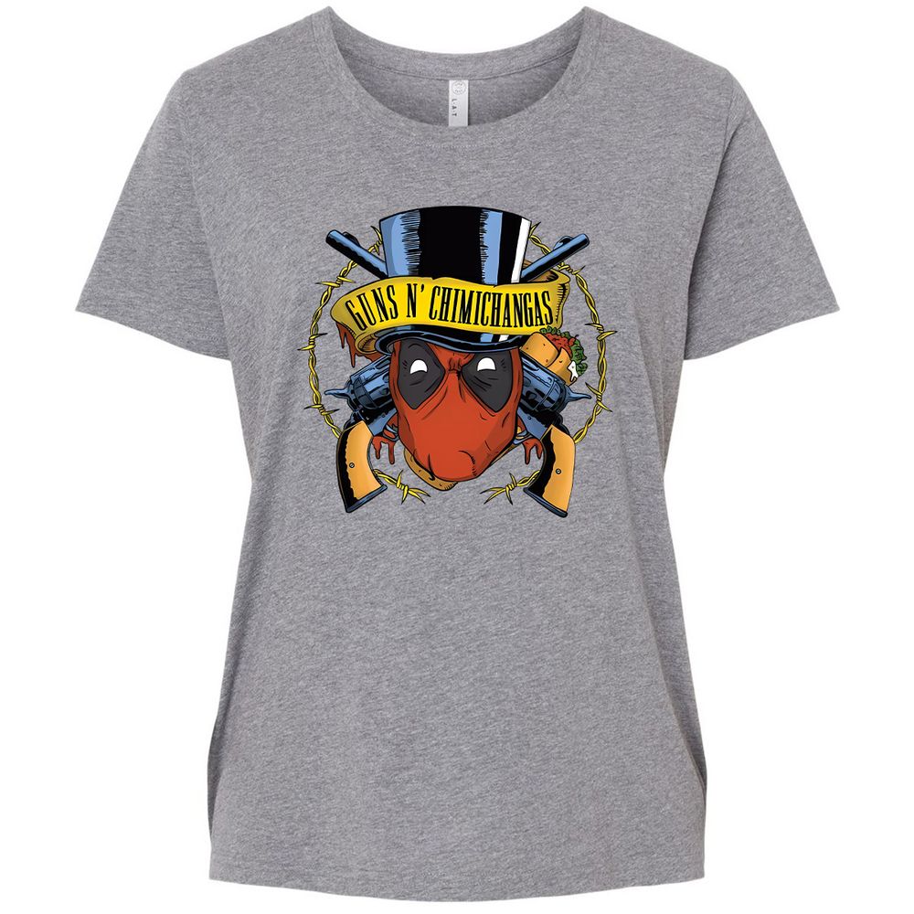 Ladies Curvy Jersey - YQV3Y9JP - Granite Heather - 9