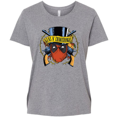 Ladies Curvy Jersey - YQV3Y9JP - Granite Heather - 9