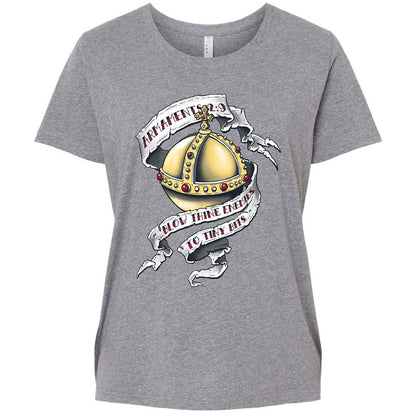 Ladies Curvy Jersey - 39UP59DL - Granite Heather - 9