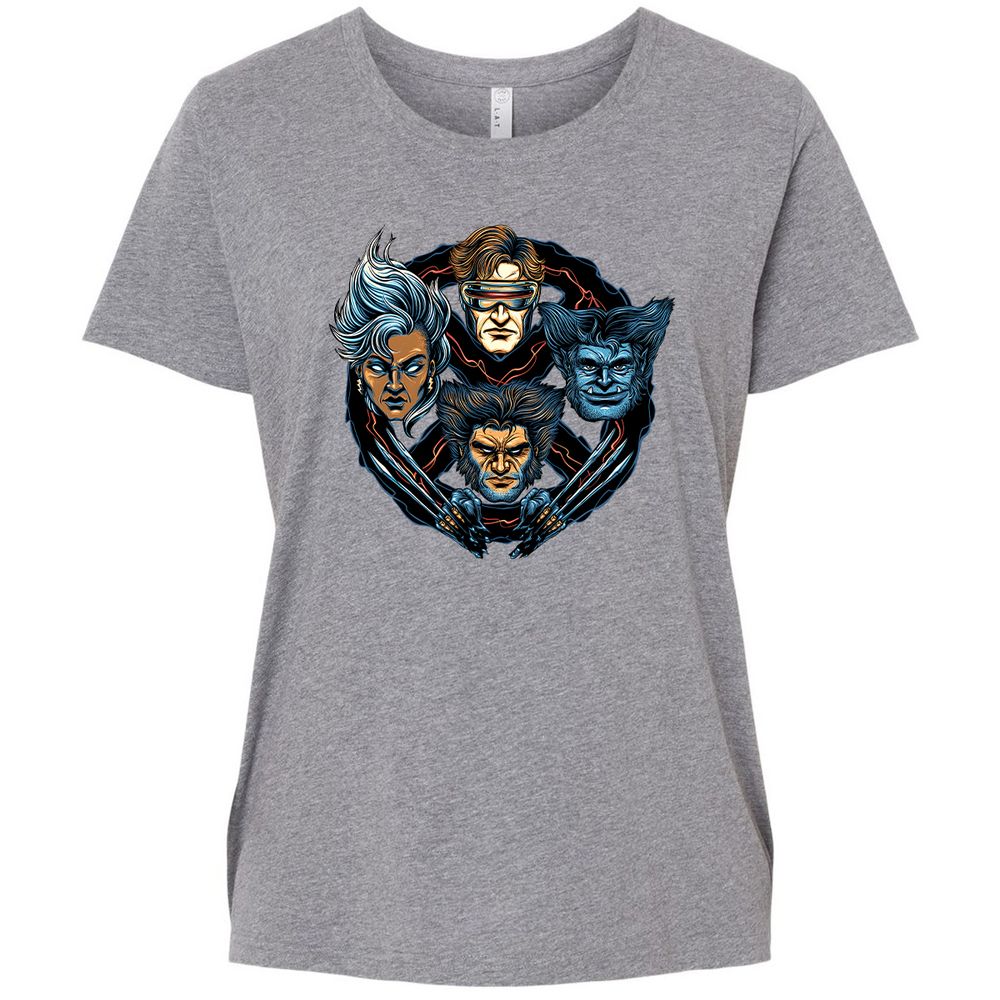 Ladies Curvy Jersey - 36ZT54XK - Granite Heather - 9